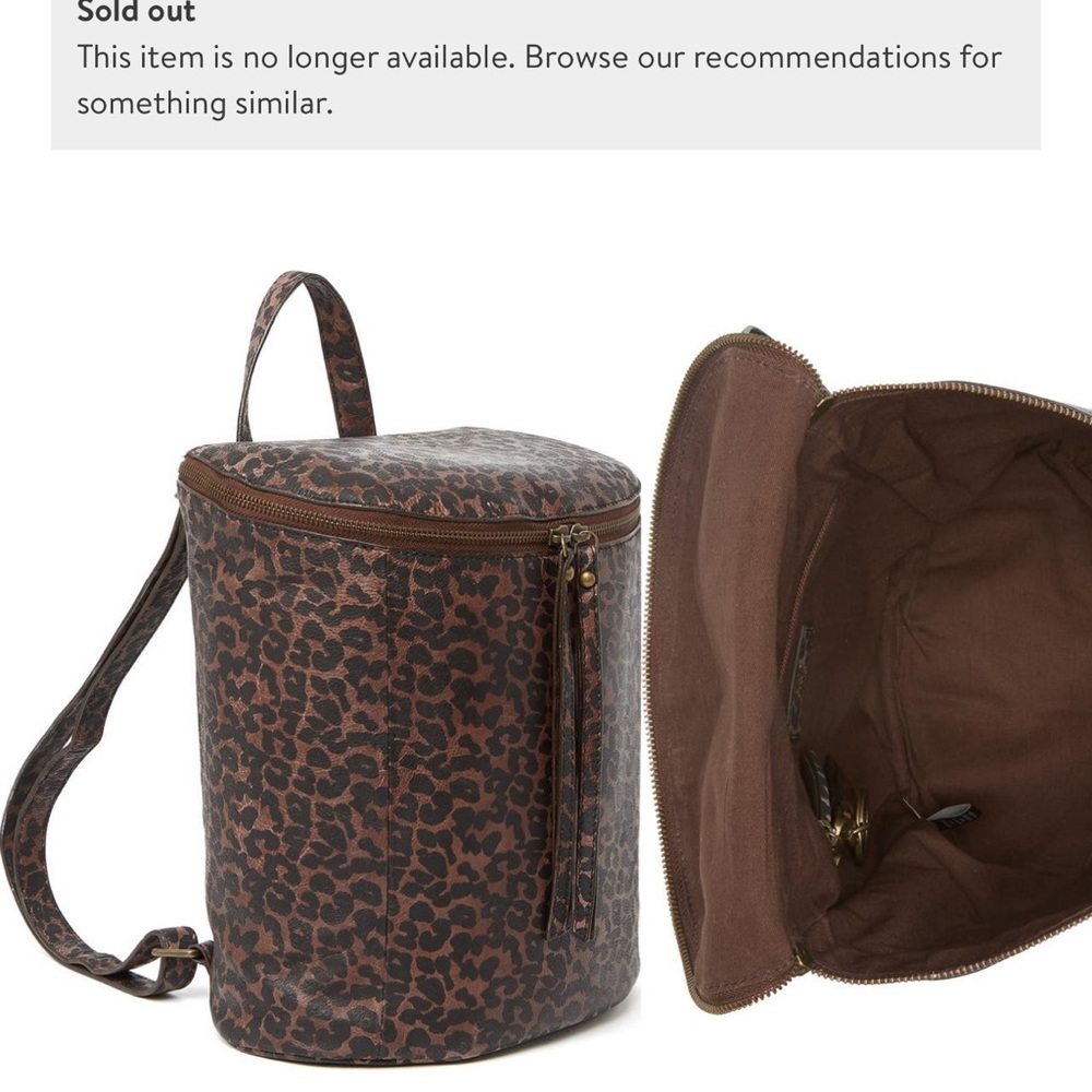 Frye nwt Maddie leopard print backpack